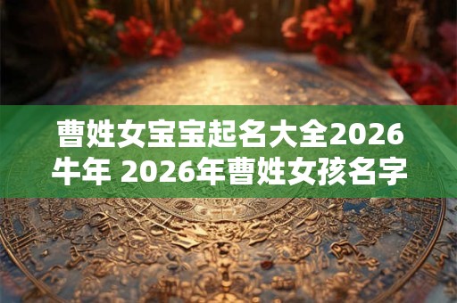 曹姓女宝宝起名大全2026牛年 2026年曹姓女孩名字大全