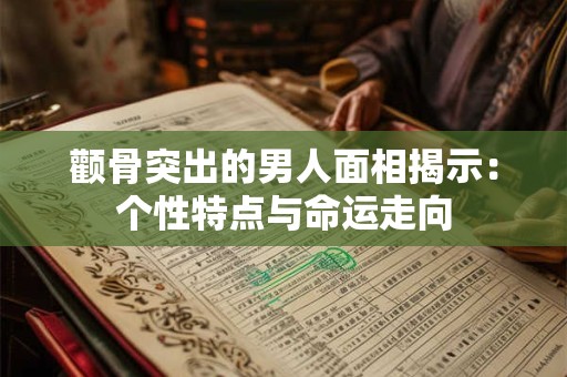 颧骨突出的男人面相揭示：个性特点与命运走向