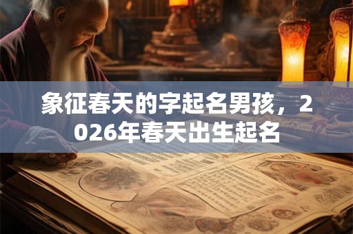 象征春天的字起名男孩，2026年春天出生起名