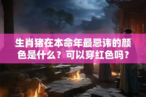 生肖猪在本命年最忌讳的颜色是什么？可以穿红色吗？