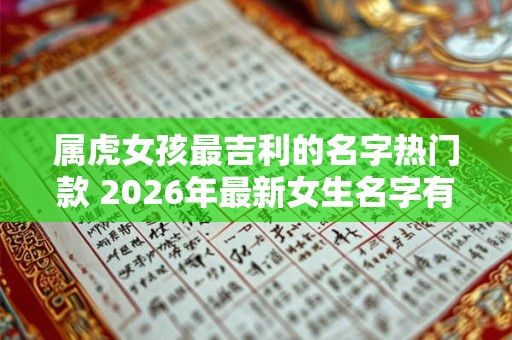 属虎女孩最吉利的名字热门款 2026年最新女生名字有新意