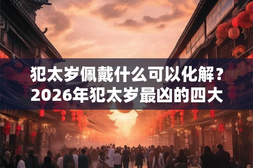 犯太岁佩戴什么可以化解？2026年犯太岁最凶的四大生肖