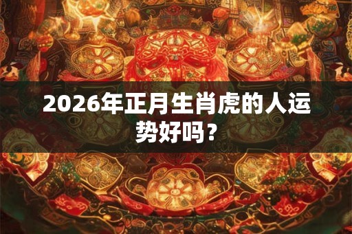 2026年正月生肖虎的人运势好吗? 2026年正月生肖虎的人运势好吗?