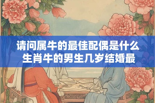 请问属牛的最佳配偶是什么 生肖牛的男生几岁结婚最好