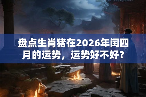 盘点生肖猪在2026年闰四月的运势,运势好不好? 盘点生肖猪在2026年闰四月的运势,运势好不好?