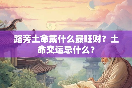 路旁土命戴什么最旺财？土命交运忌什么？