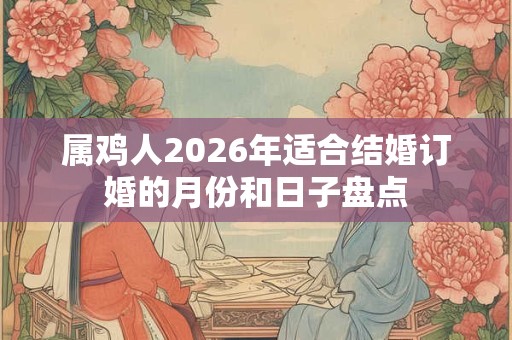 属鸡人2026年适合结婚订婚的月份和日子盘点