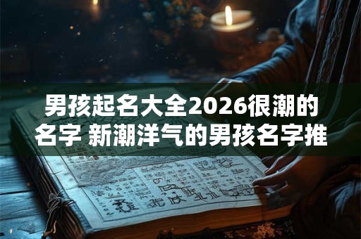 男孩起名大全2026很潮的名字 新潮洋气的男孩名字推荐