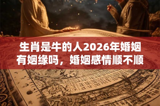 生肖是牛的人2026年婚姻有姻缘吗，婚姻感情顺不顺利？