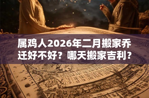 属鸡人2026年二月搬家乔迁好不好？哪天搬家吉利？