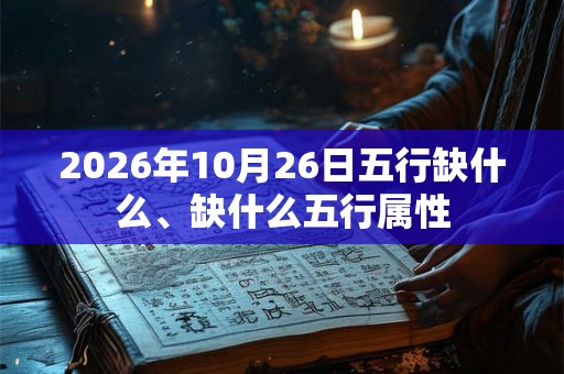 2026年10月26日五行缺什么、缺什么五行属性