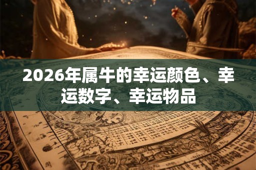 2026年属牛的幸运颜色、幸运数字、幸运物品