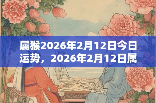 属猴2026年2月12日今日运势，2026年2月12日属猴人运势