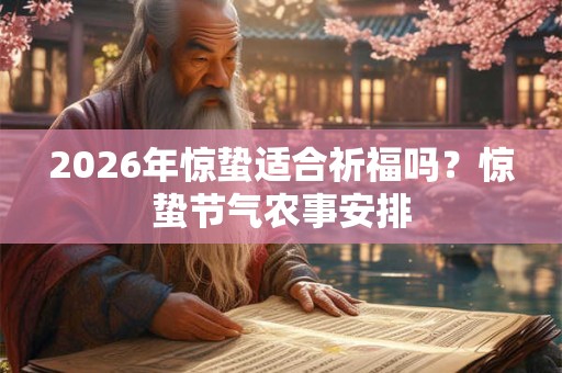 2026年惊蛰适合祈福吗？惊蛰节气农事安排