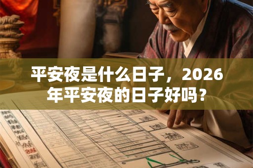 平安夜是什么日子，2026年平安夜的日子好吗？