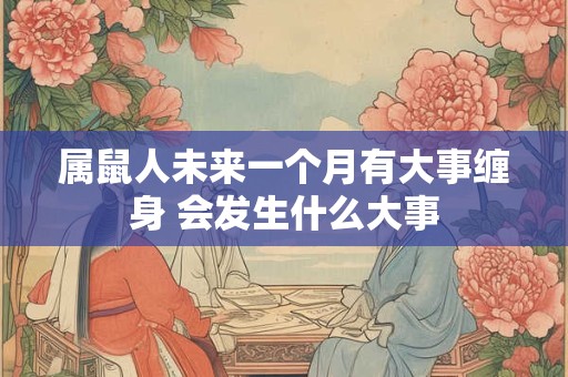 属鼠人未来一个月有大事缠身 会发生什么大事