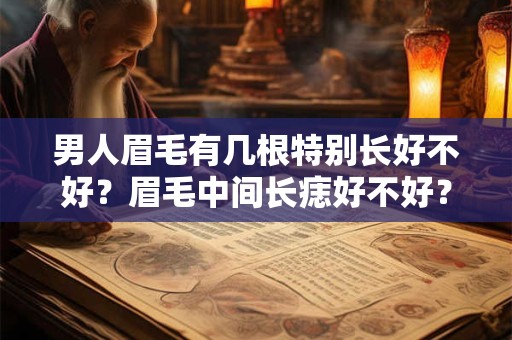 男人眉毛有几根特别长好不好？眉毛中间长痣好不好？