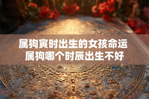 属狗寅时出生的女孩命运 属狗哪个时辰出生不好 属狗寅时出生的女孩命运 属狗哪个时辰出生不好