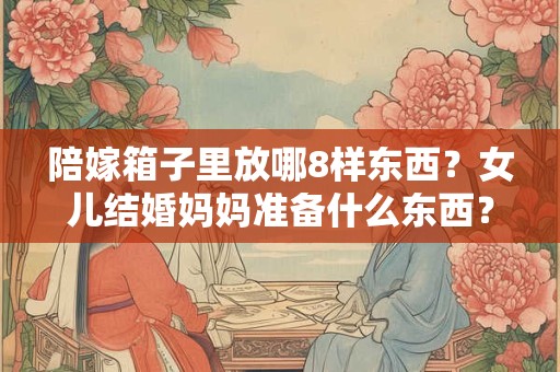 陪嫁箱子里放哪8样东西？女儿结婚妈妈准备什么东西？