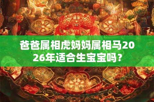 爸爸属相虎妈妈属相马2026年适合生宝宝吗？