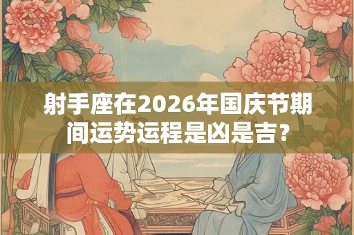 射手座在2026年国庆节期间运势运程是凶是吉？
