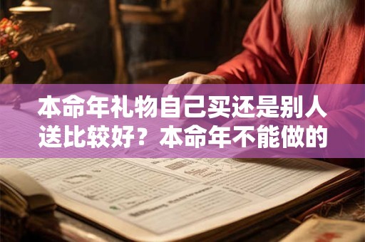 本命年礼物自己买还是别人送比较好？本命年不能做的三件事