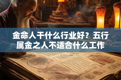金命人干什么行业好？五行属金之人不适合什么工作