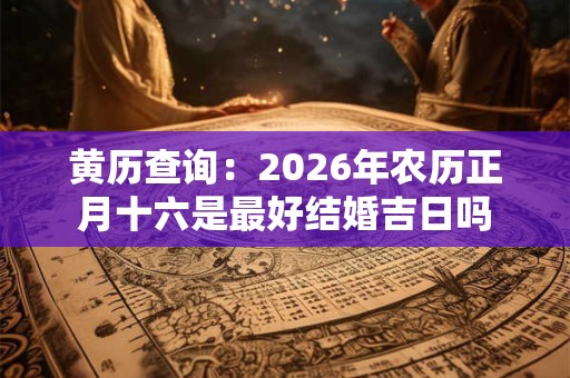 黄历查询：2026年农历正月十六是最好结婚吉日吗