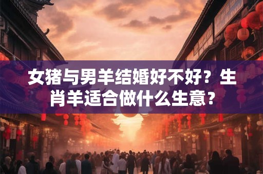 女猪与男羊结婚好不好？生肖羊适合做什么生意？