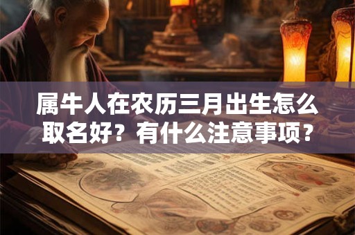属牛人在农历三月出生怎么取名好？有什么注意事项？