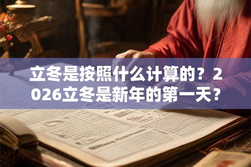 立冬是按照什么计算的？2026立冬是新年的第一天？