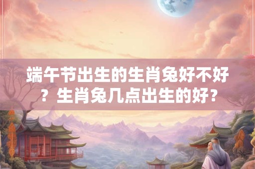 端午节出生的生肖兔好不好？生肖兔几点出生的好？