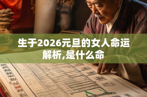 生于2026元旦的女人命运解析,是什么命