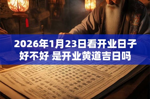2026年1月23日看开业日子好不好 是开业黄道吉日吗