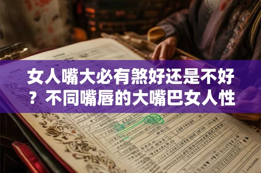 女人嘴大必有煞好还是不好？不同嘴唇的大嘴巴女人性格