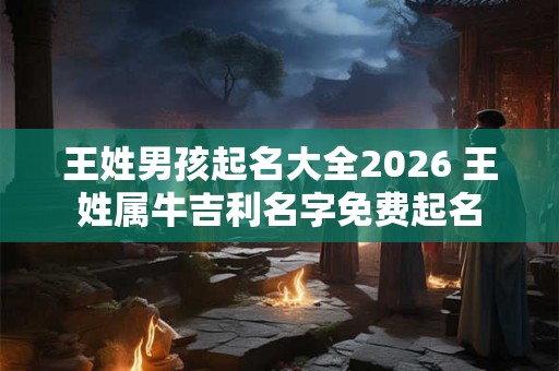 王姓男孩起名大全2026 王姓属牛吉利名字免费起名 王姓男孩起名大全2026 王姓属牛吉利名字免费起名