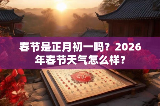 春节是正月初一吗?2026年春节天气怎么样? 春节是正月初一吗?2026年春节天气怎么样?