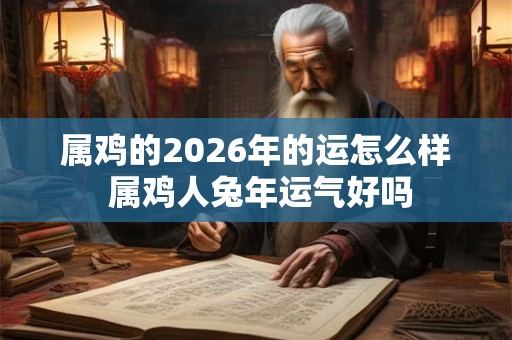 属鸡的2026年的运怎么样 属鸡人兔年运气好吗