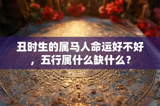 丑时生的属马人命运好不好，五行属什么缺什么？