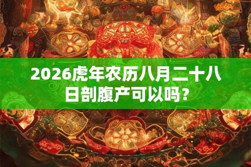 2026虎年农历八月二十八日剖腹产可以吗？