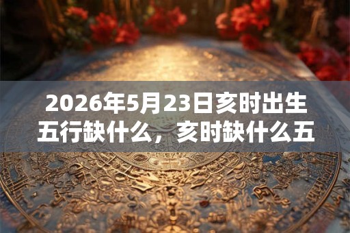 2026年5月23日亥时出生五行缺什么，亥时缺什么五行