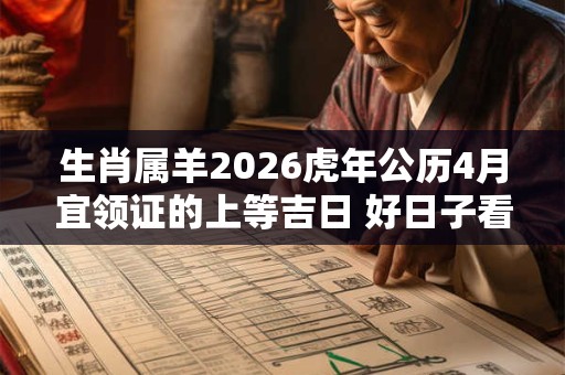 生肖属羊2026虎年公历4月宜领证的上等吉日 好日子看八字 生肖属羊2026虎年公历4月宜领证的上等吉日 好日子看八字