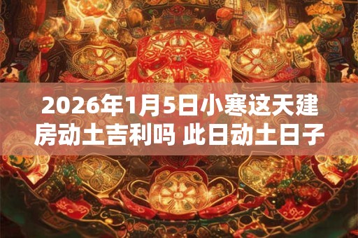 2026年1月5日小寒这天建房动土吉利吗 此日动土日子好吗