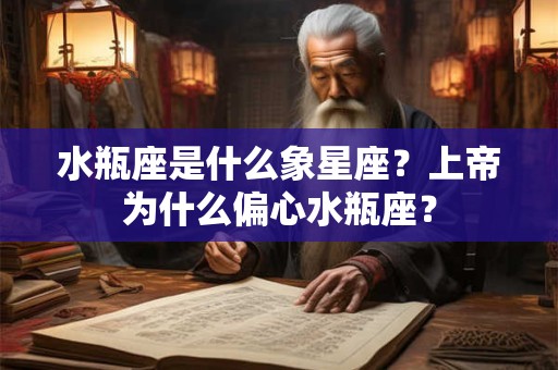 水瓶座是什么象星座？上帝为什么偏心水瓶座？