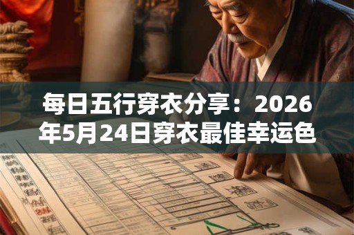 每日五行穿衣分享：2026年5月24日穿衣最佳幸运色