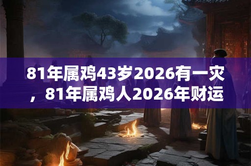 81年属鸡43岁2026有一灾，81年属鸡人2026年财运如何？