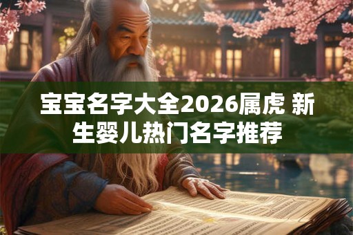 宝宝名字大全2026属虎 新生婴儿热门名字推荐