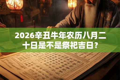 2026辛丑牛年农历八月二十日是不是祭祀吉日？