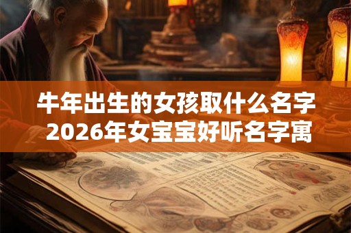 牛年出生的女孩取什么名字 2026年女宝宝好听名字寓意深