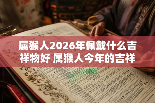 属猴人2026年佩戴什么吉祥物好 属猴人今年的吉祥物